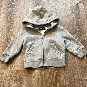Gray zip up sweater 12-18 months